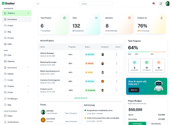 adminHMD dashboard interface